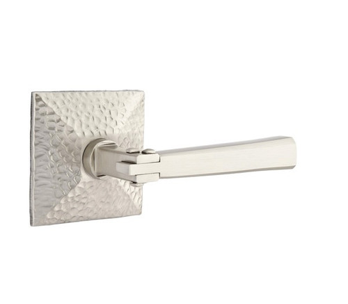 Emtek AC-US15-PRIV Satin Nickel Arts & Crafts Privacy Lever with Your Choice of Rosette