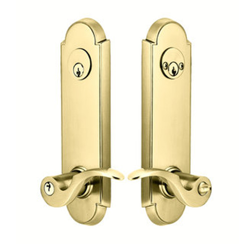 Emtek 5328US3 Lifetime Brass Annapolis 2-Point Double Cylinder Key In Lockset