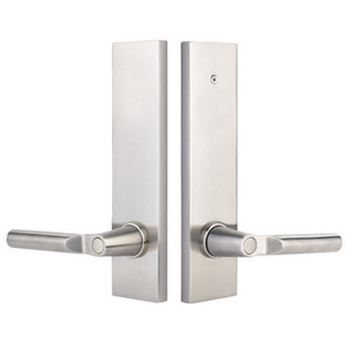 Emtek 5352US15 Satin Nickel Modern Rectangular Single Point Dummy Lockset