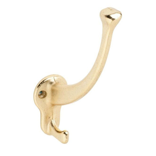 Ives Commercial 575A3 Aluminum Coat and Hat Hook Bright Brass Finish