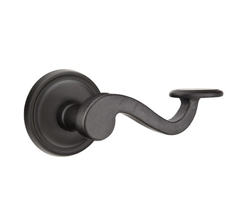 Emtek PD-FB-PASS Flat Black Padua Passage Lever with Your Choice of Rosette