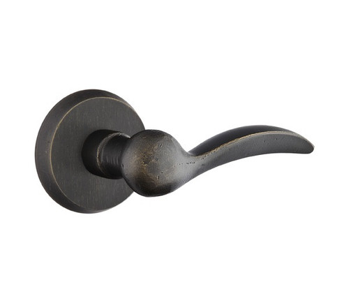 Emtek D-MB-PASS Medium Bronze Durango Passage Lever with Your Choice of Rosette