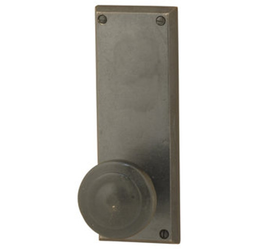 Emtek 71013MB Medium Bronze Rectangular Style Non-Keyed Passage Sideplate Lockset
