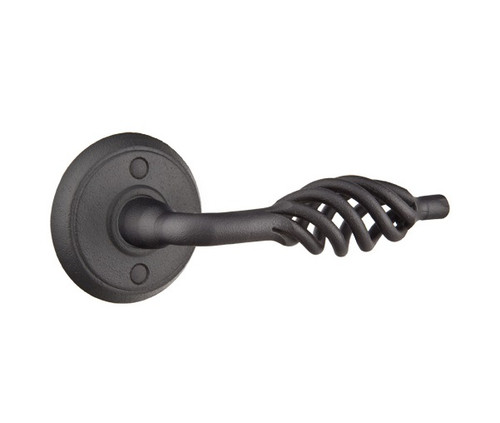 Emtek L-FBS-PRIV Flat Black Steel Lafayette Privacy Lever with Your Choice of Rosette