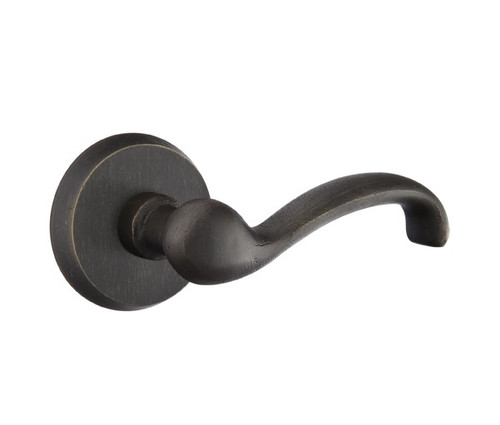 Emtek TT-MB-PRIV Medium Bronze Teton Privacy Lever with Your Choice of Rosette