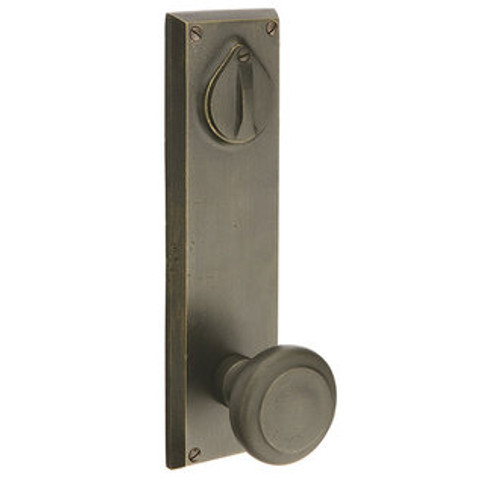 Emtek 7565MB Medium Bronze Rectangular Style 5-1/2" C-to-C Dummy, Pair Sideplate Lockset