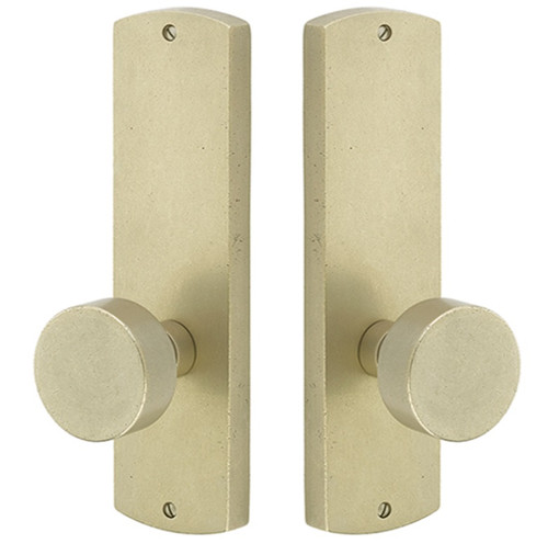 Emtek 7522TWB Tumbled White Bronze Missoula Style Non-Keyed Passage Sideplate Lockset