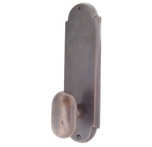 Emtek 7757MB Medium Bronze #5 Style Non-Keyed Dummy, Pair Sideplate Lockset