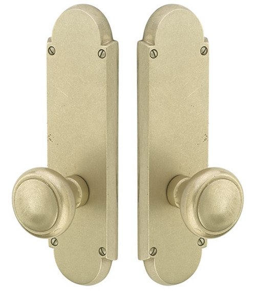 Emtek 7707TWB Tumbled White Bronze #5 Style Non-Keyed Passage Sideplate Lockset