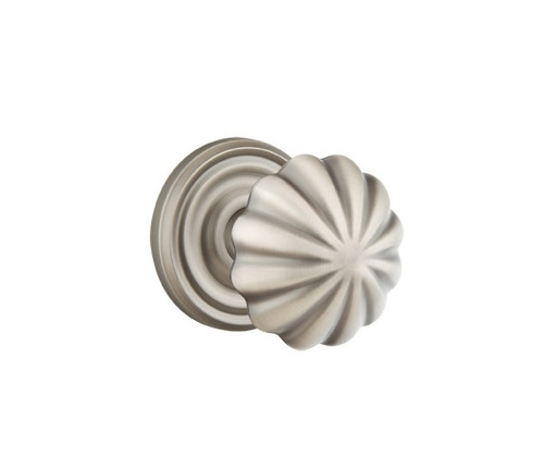Emtek MN-US15A-PHD Pewter Melon (Pair) Half Dummy Knobs with Your Choice of Rosette