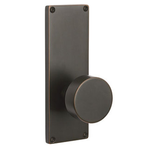 Emtek 8011US19 Flat Black Modern Style Non-Keyed Dummy, Pair Sideplate Lockset