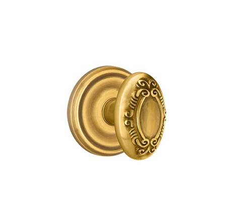 Emtek V-US7-PHD French Antique Victoria (Pair) Half Dummy Knobs with Your Choice of Rosette