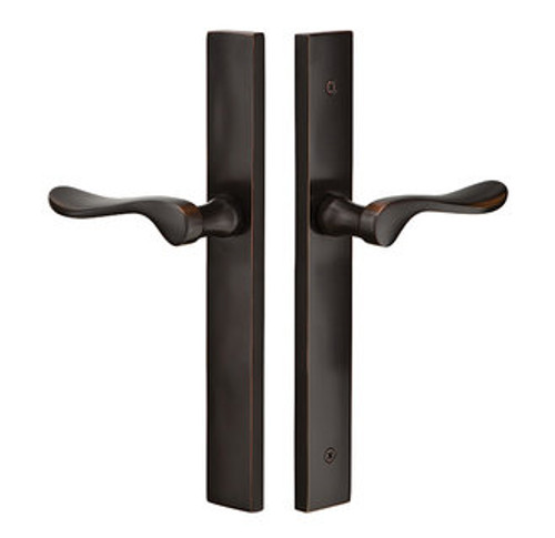 Emtek 8046US10B Oil Rubbed Bronze 1-1/2" x 11" Modern Rectangular Style Non-Keyed Dummy, Pair Narrow Sideplate Lockset