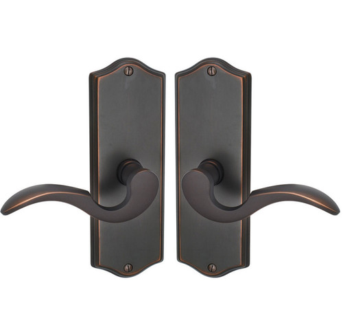 Emtek 8010US10B Oil Rubbed Bronze Colonial Style Non-Keyed Passage Sideplate Lockset