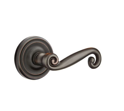 Emtek R-US10B-PHD Oil Rubbed Bronze Rustic (Pair) Half Dummy Levers with Your Choice of Rosette