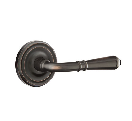 Emtek T-US10B-PHD Oil Rubbed Bronze Turino (Pair) Half Dummy Levers with Your Choice of Rosette