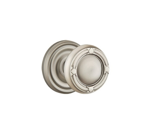Emtek RBK-US15A-PHD Pewter Ribbon & Reed (Pair) Half Dummy Knobs with Your Choice of Rosette