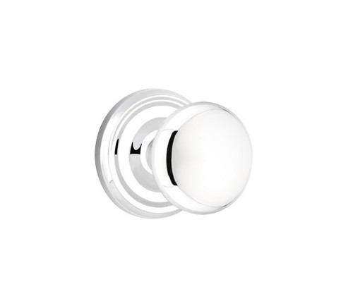 Emtek P-US26-PHD Polished Chrome Providence (Pair) Half Dummy Knobs with Your Choice of Rosette
