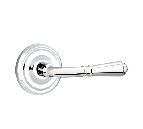 Emtek T-US26-PHD Polished Chrome Turino (Pair) Half Dummy Levers with Your Choice of Rosette