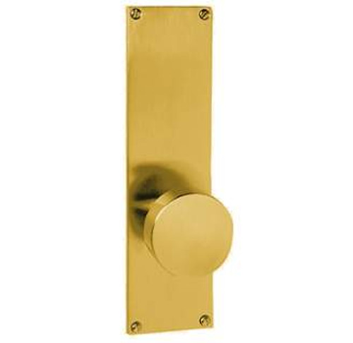 Emtek 8013US4 Satin Brass Modern Style Non-Keyed Dummy, Pair Sideplate Lockset