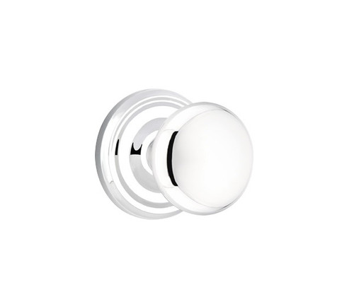 Emtek P-US26-PASS Polished Chrome Providence Passage Knob with Your Choice of Rosette