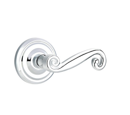 Emtek R-US26-PASS Polished Chrome Rustic Passage Lever with Your Choice of Rosette