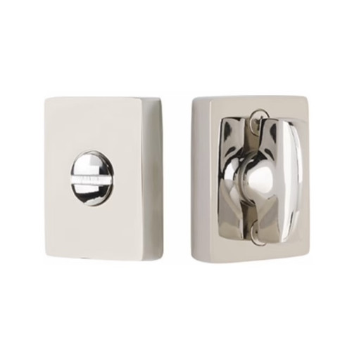 Emtek 818TP-US14 Polished Nickel Modern Thumbturn Privacy Set