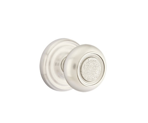 Emtek BT-US15-PASS Satin Nickel Belmont Passage Knob with Your Choice of Rosette