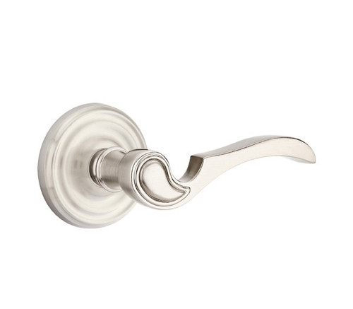 Emtek CV-US15-PASS Satin Nickel Coventry Passage Lever with Your Choice of Rosette