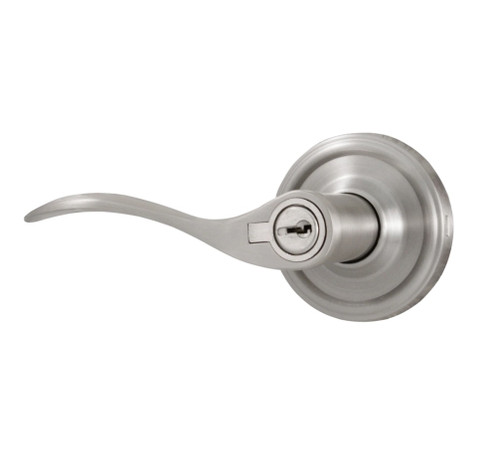 Weslock L0640UNUNSL23 Left Hand Bordeau Entry Lock with Adjustable Latch and Full Lip Strike Satin Nickel Finish