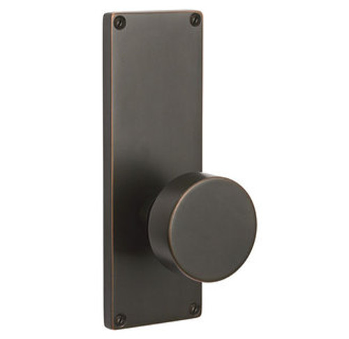 Emtek 8211US19 Flat Black Modern Style Non-Keyed Privacy Sideplate Lockset
