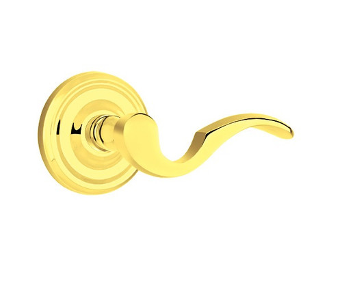 Emtek C-US3-PRIV Lifetime Brass Cortina Privacy Lever with Your Choice of Rosette