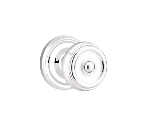 Emtek W-US26-PRIV Polished Chrome Waverly Privacy Knob with Your Choice of Rosette