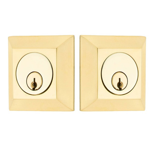 Emtek 8378US3 Lifetime Brass Quincy Style Double Cylinder Deadbolt