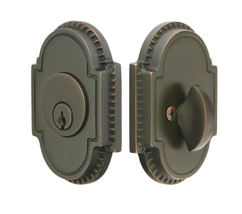 Emtek 8459US15A Pewter Knoxville Style Single Cylinder Deadbolt