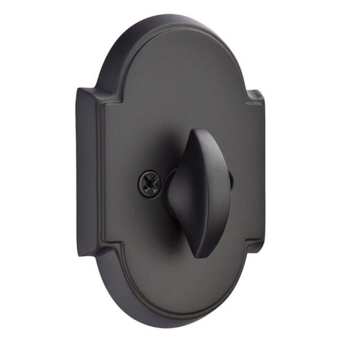 Emtek 8566US19 Flat Black #8 Style Single Sided Deadbolt