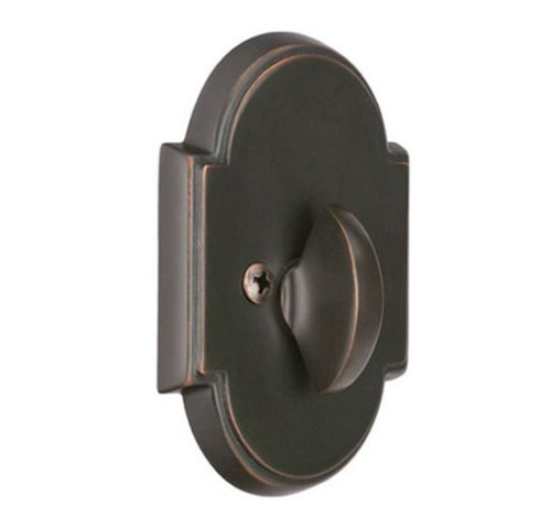 Emtek 8566US10B Oil Rubbed Bronze #8 Style Single Sided Deadbolt