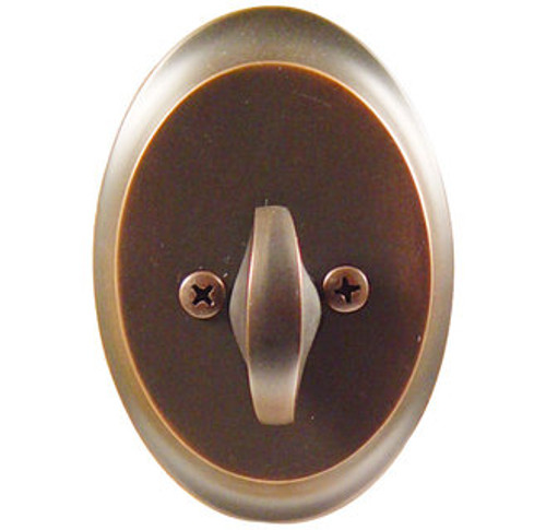 Emtek 8558US10B Oil Rubbed Bronze Saratoga Style Single Sided Deadbolt