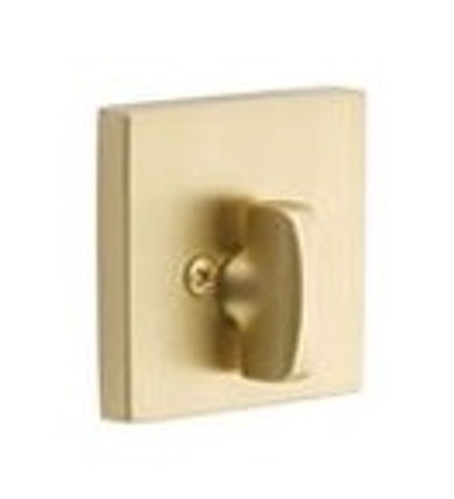 Emtek 8569US4 Satin Brass Square Style Single Sided Deadbolt