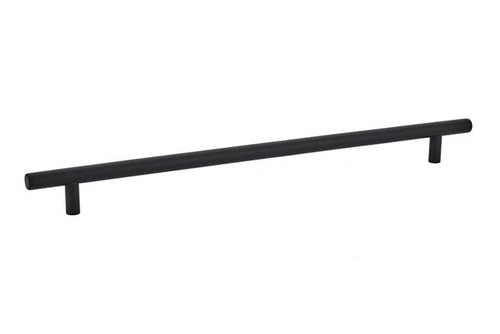 Emtek 86365US19 Flat Black 12" C-to-C Mid Century Modern Bar Pull