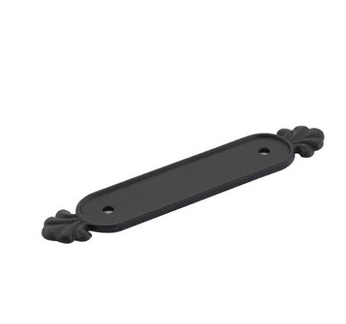 Emtek 86235FB Flat Black 3" Tuscany Bronze Back Plate for Pull