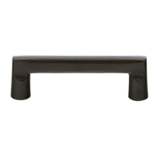 Emtek 86335FB Flat Black 6" Sandcast Bronze Rail Pull