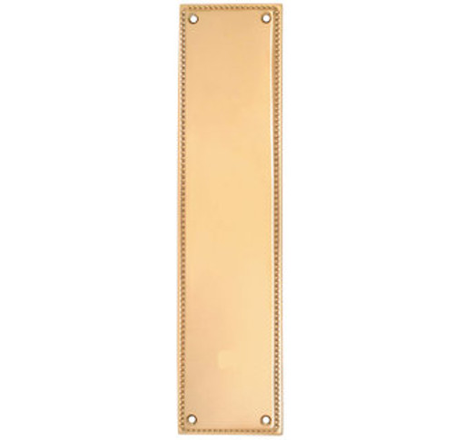 Emtek 86081US3 Lifetime Polished Brass 3" x 12" Knoxville Push Plate