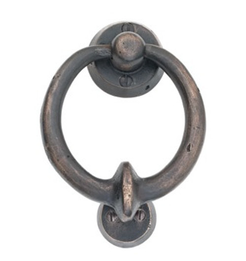 Emtek 86060MB Medium Bronze 4" Door Knocker with Ring Pull