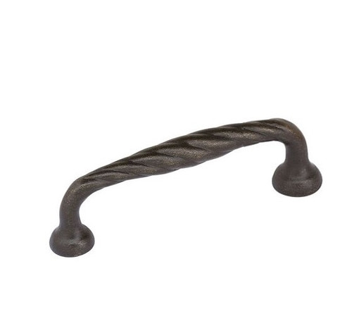 Emtek 86105MB Medium Bronze 4" Tuscany Bronze Twist Fixed Pull