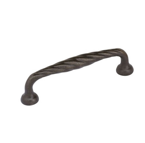 Emtek 86238MB Medium Bronze 6" Tuscany Bronze Twist Fixed Pull