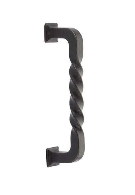 Emtek 86069MB Medium Bronze Twist 8" C-to-C Door Pull