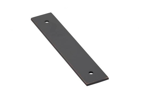 Emtek 86435US10B Oil Rubbed Bronze Art Deco Back Plate for Pull