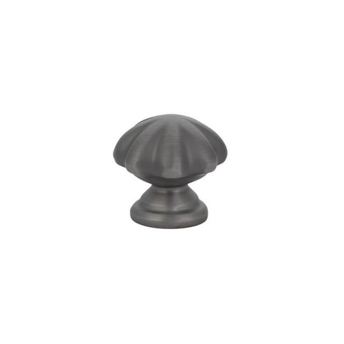 Emtek 86121US15A Pewter 1" Traditional Brass Melon Knob