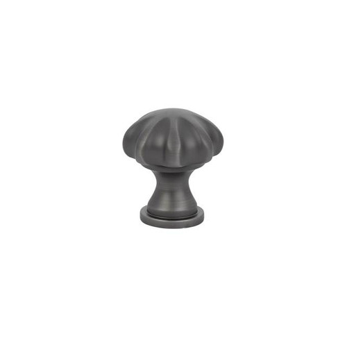 Emtek 86122US15A Pewter 1-1/4" Traditional Brass Melon Knob